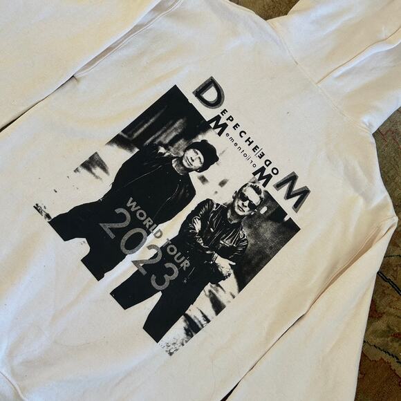 Depeche Mode white hoodie double sided size small - Picture 5 of 7
